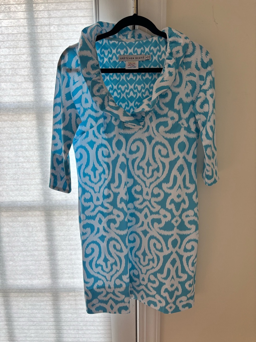 Gretchen Scott Ruffle Neck Dress
